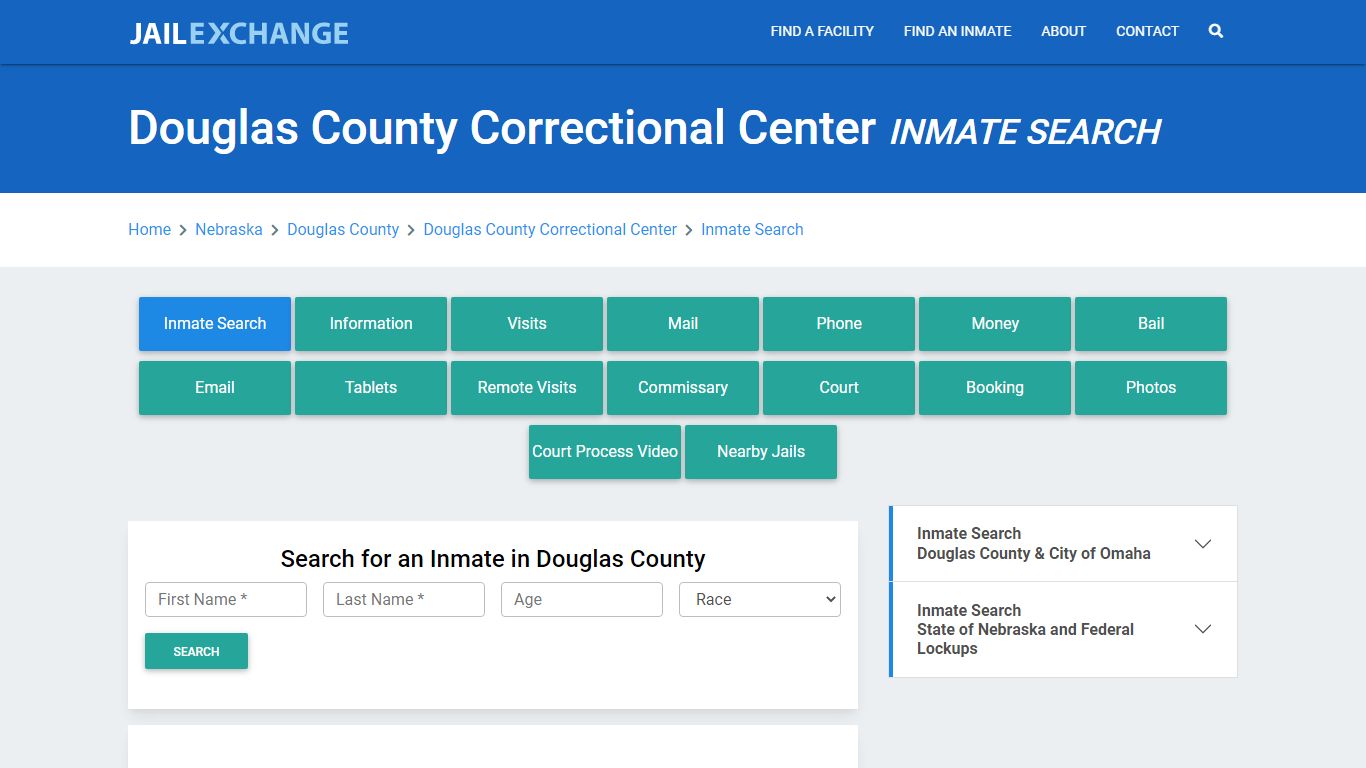 Douglas County Correctional Center Inmate Search - Jail Exchange